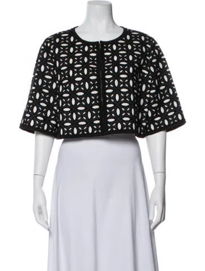 Pre-owned Andrew Gn Patterned Jacket In Black