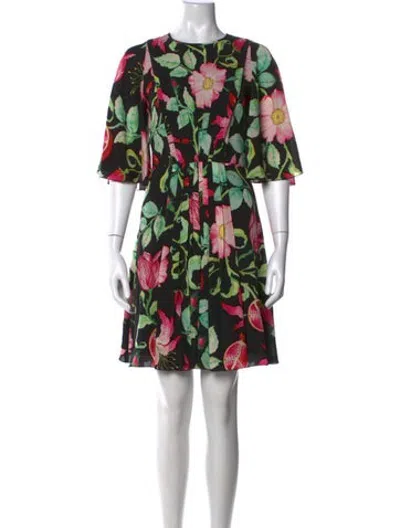 Pre-owned Andrew Gn Silk Mini Dress In Black