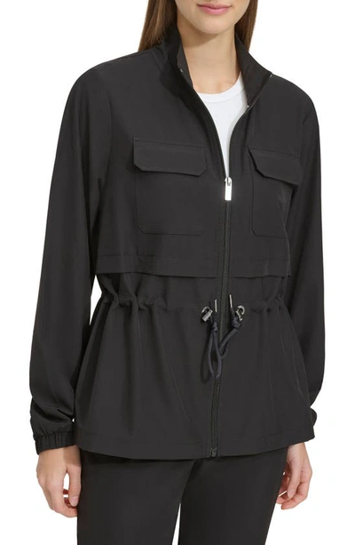 Andrew Marc Anorak Jacket In Black