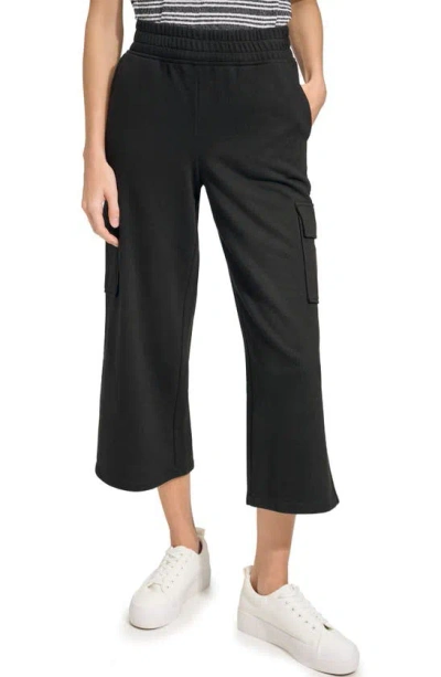 Andrew Marc Crop Pull-on Pants In Black
