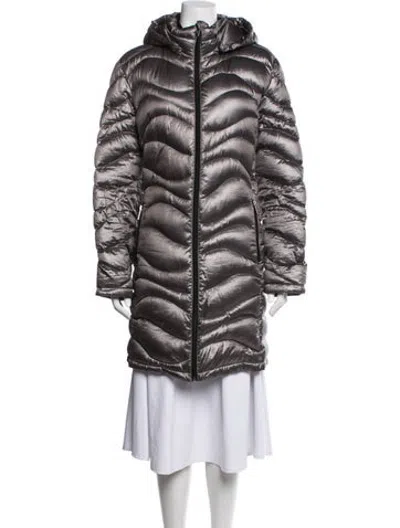 Pre-owned Andrew Marc Down Coat In Grey