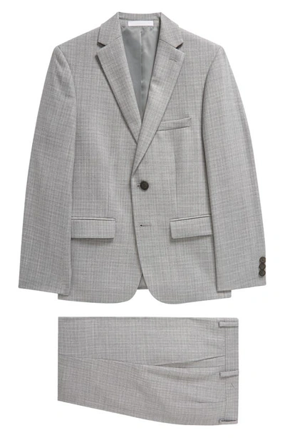Andrew Marc Kids' Grey Neat Skinny Suit