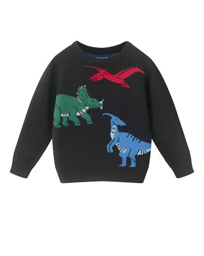 Andy & Evan Dino Sweater In Black