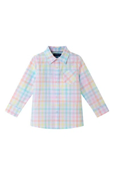 Andy & Evan Kids' Multicolor Check Cotton Button-up Shirt
