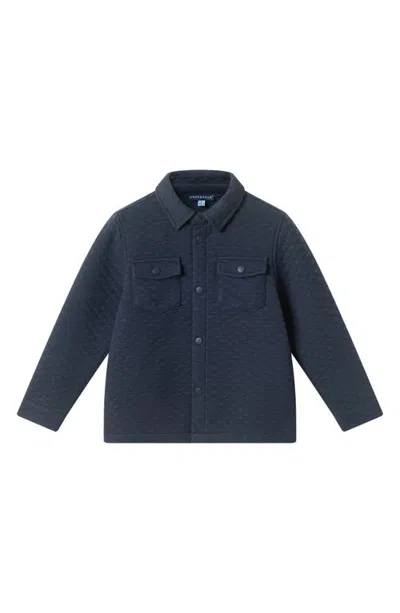 Andy & Evan Kids' Quilted Shacket In Blue