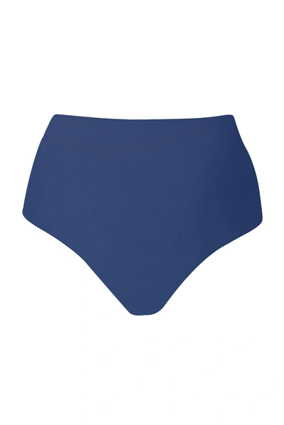 Anemos High-waist Bikini Bottom In Azure