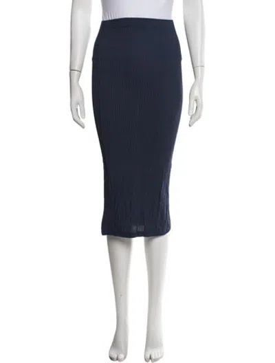 Pre-owned Anemos Midi Length Skirt In Blue