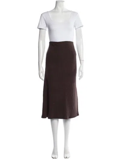 Pre-owned Anemos Skirt Set In Brown