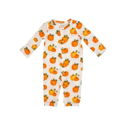 Angel Dear Kid's Convertible Gown Footies In Orange In Multi