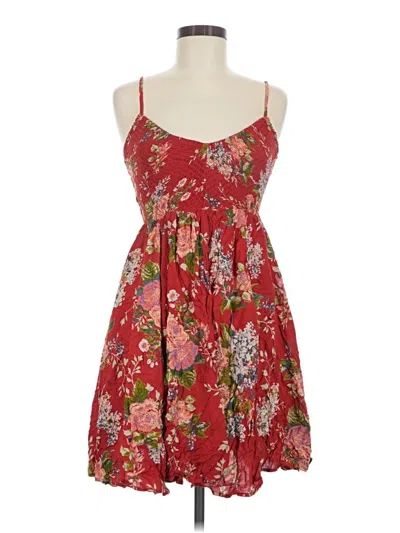Pre-owned Angie Casual Dress In Red