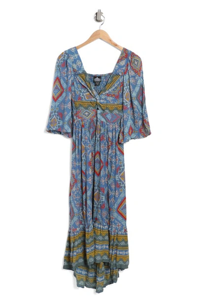 Angie High-low Maxi Dress In Multi