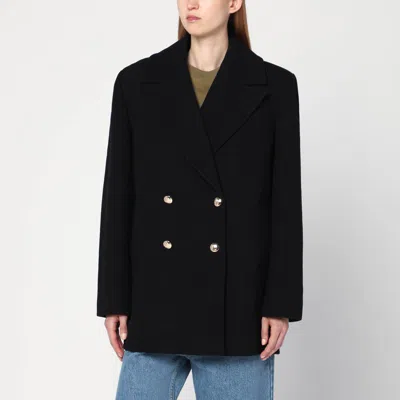Anine Bing Black Glenn Double-breasted Coat