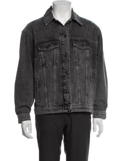 Pre-owned Anine Bing Denim Jacket In Grey