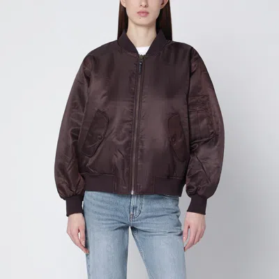 Anine Bing Leon Dark Brown Bomber Jacket
