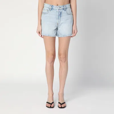 Anine Bing Light Blue Denim Shorts