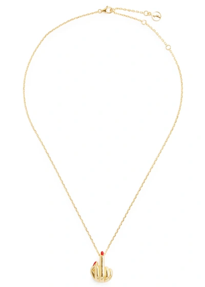 Anissa Kermiche French For Goodnight 18kt Gold-plated Necklace