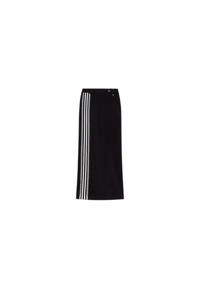 Aniye By Long Skirt Sandy Woman  With Contrast Bands In Black