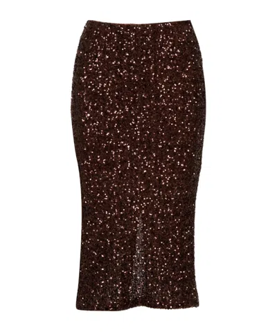 Aniye By Sequined Skirt In Brown