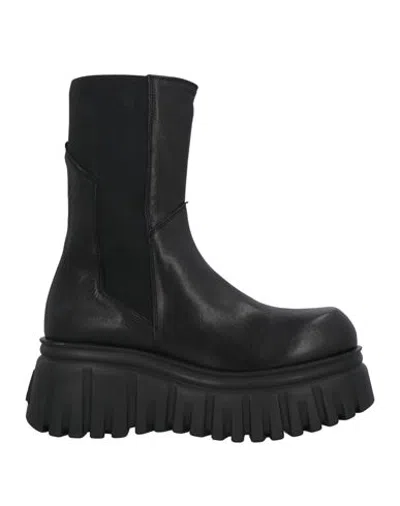 Aniye By Woman Ankle Boots Black Size 11 Leather