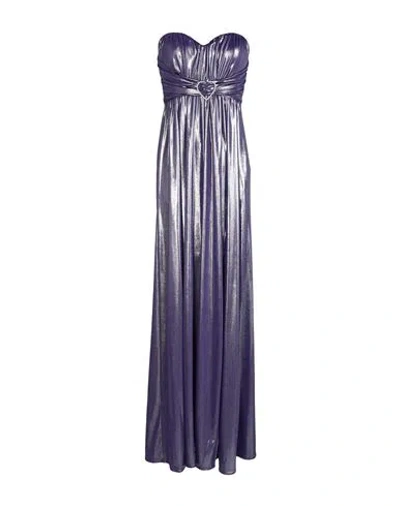 Aniye By Woman Maxi Dress Purple Size 8 Polyester, Elastane