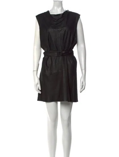 Pre-owned Ann Demeulemeester Vintage Mini Dress In Black