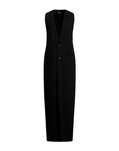 Ann Demeulemeester Woman Overcoat & Trench Coat Black Size 10 Wool, Elastane, Glass