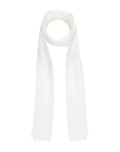 Ann Demeulemeester Woman Scarf White Size - Cotton