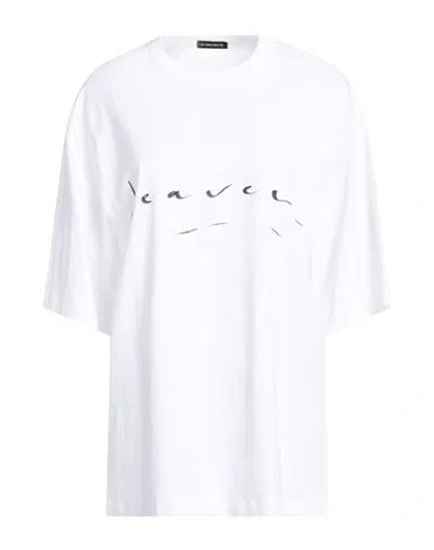 Ann Demeulemeester Woman T-shirt White Size Xs Cotton