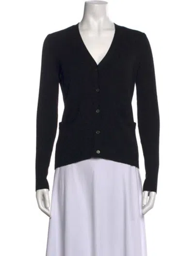Pre-owned Ann Mashburn V-neck Sweater In Blue
