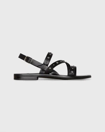 Ann Mashburn Women's Strappy Studded Sandal In Black