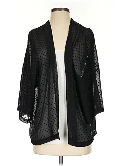 Pre-owned Ann Taylor Kimono In Black