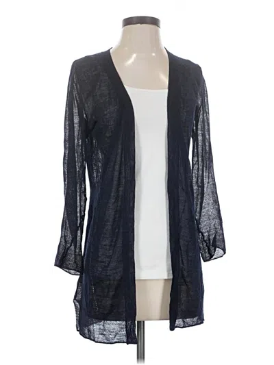 Pre-owned Ann Taylor Loft Cardigan Sweater In Blue