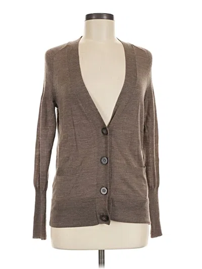 Pre-owned Ann Taylor Loft Cardigan Sweater In Brown