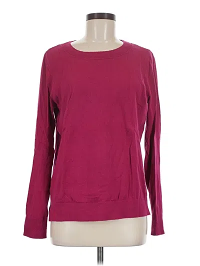 Pre-owned Ann Taylor Loft Outlet Pullover Sweater In Burgundy