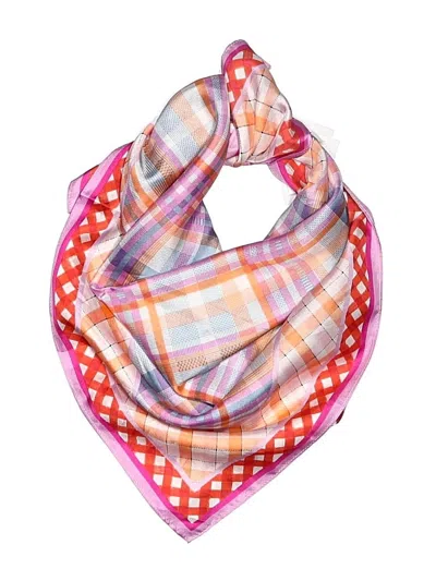 Ann Taylor Silk Scarf In Pink