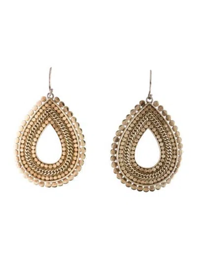Pre-owned Anna Beck Dotted Teardrop Earrings In Multicolor