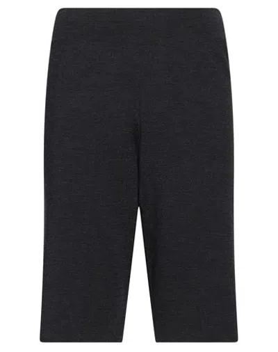 Anna Molinari Woman Shorts & Bermuda Shorts Black Size 4 Merino Wool