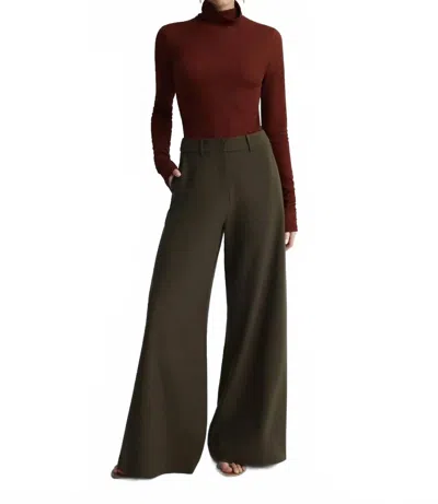 Anna Quan Lenny Pants In Khaki In Green