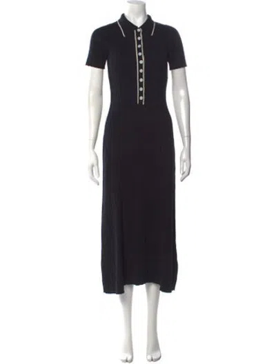 Pre-owned Anna Quan Midi Length Dress In Black