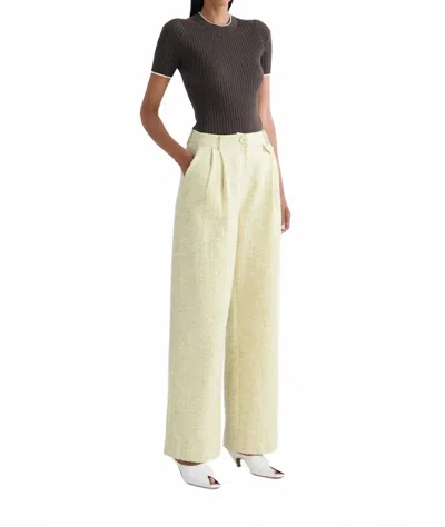 Anna Quan Nico Straight Leg Pants In Verna In Neutral
