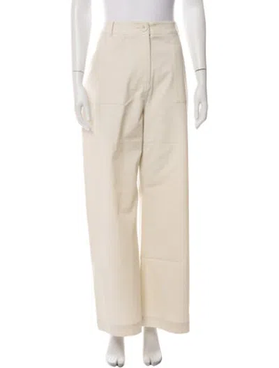 Pre-owned Anna Quan Wide Leg Pants W/ Tags In Neutrals