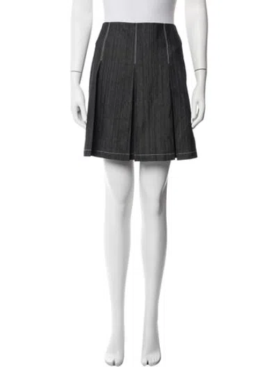 Pre-owned Anna Sui Mini Skirt In White