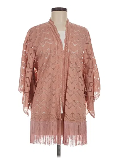 Pre-owned Anna Sui Poncho In Pink