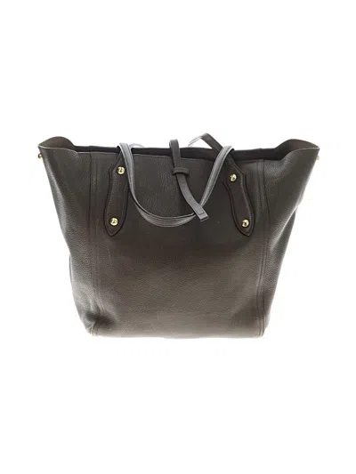 Pre-owned Annabel Ingall Leather Tote Bag In Gray