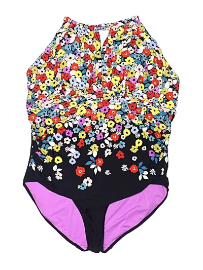 Pre-owned Anne Cole One Piece Swimsuit In Purple