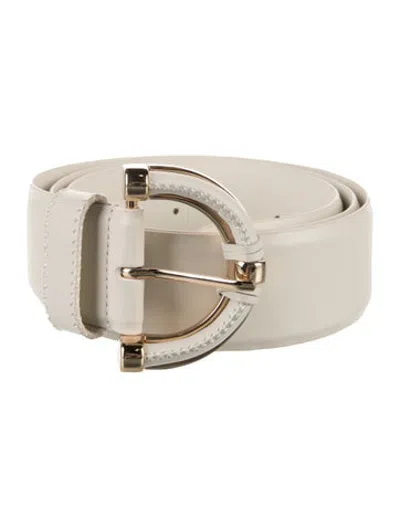 Pre-owned Anne Fontaine Leather Waist Belt In Neutrals
