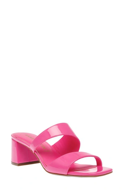 Anne Klein Kinder Slide Sandal In Pink Patent
