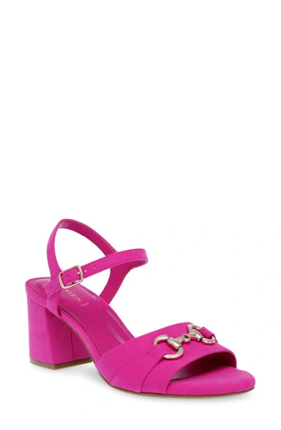 Anne Klein Rennie Block Heel Sandal In Fuschia Pink