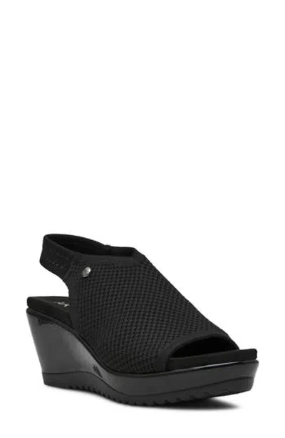Anne Klein Ronnah Wedge Sandal In Black