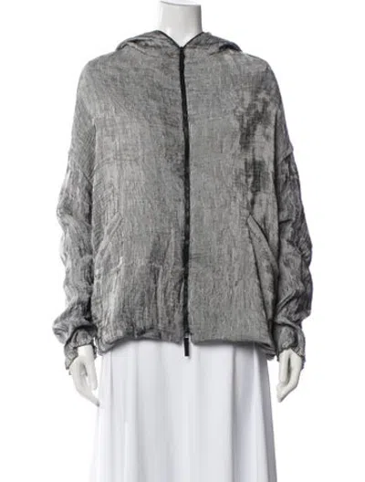 Pre-owned Annette Görtz Nylon Printed Jacket W/ Tags In Black